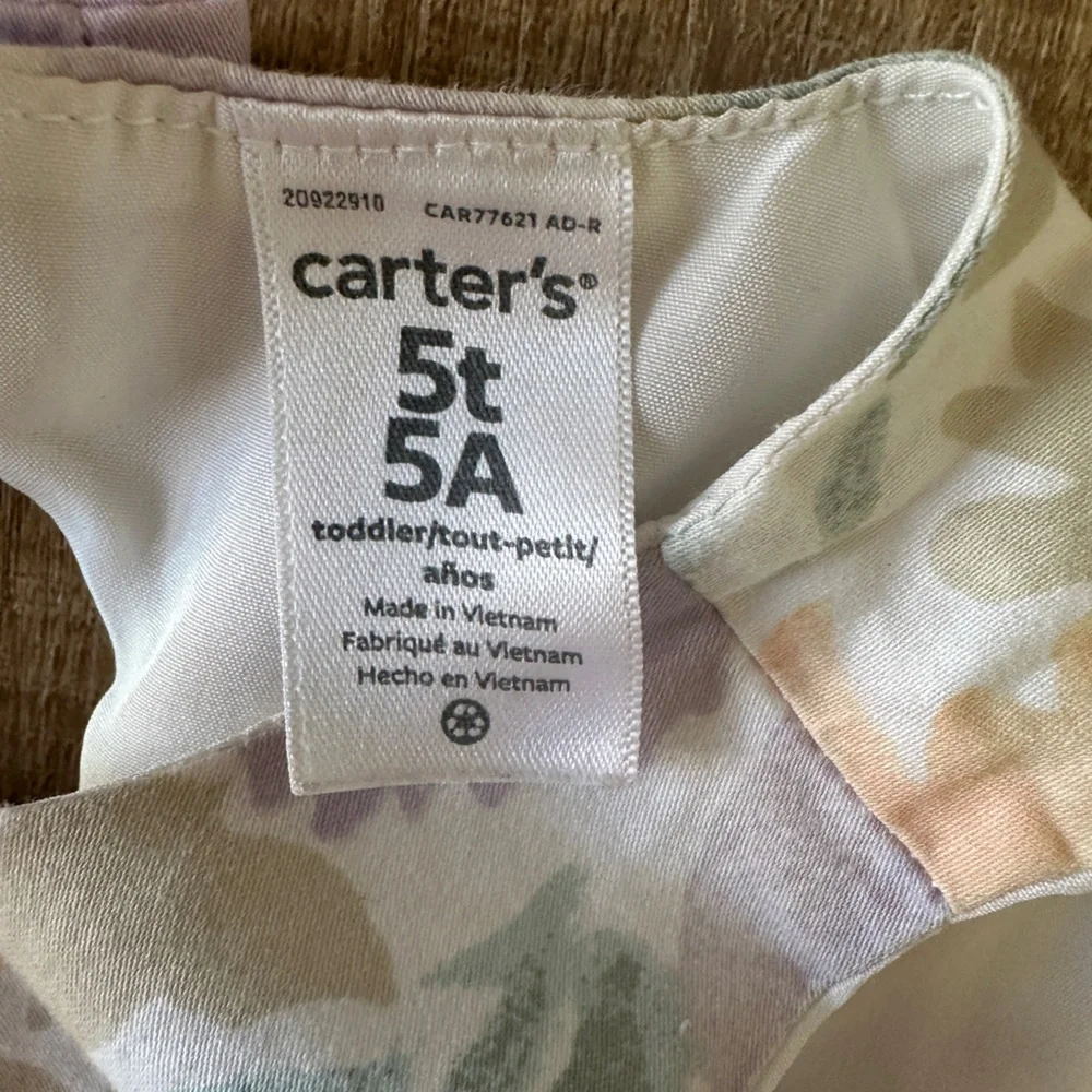 Carter’s Girl 5T Formal Floral‎ Dress